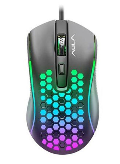 AULA S11 Ademende Mouse Cool Verlichting Effect 3D Anti-Slip Voor Pc Laptop Computer