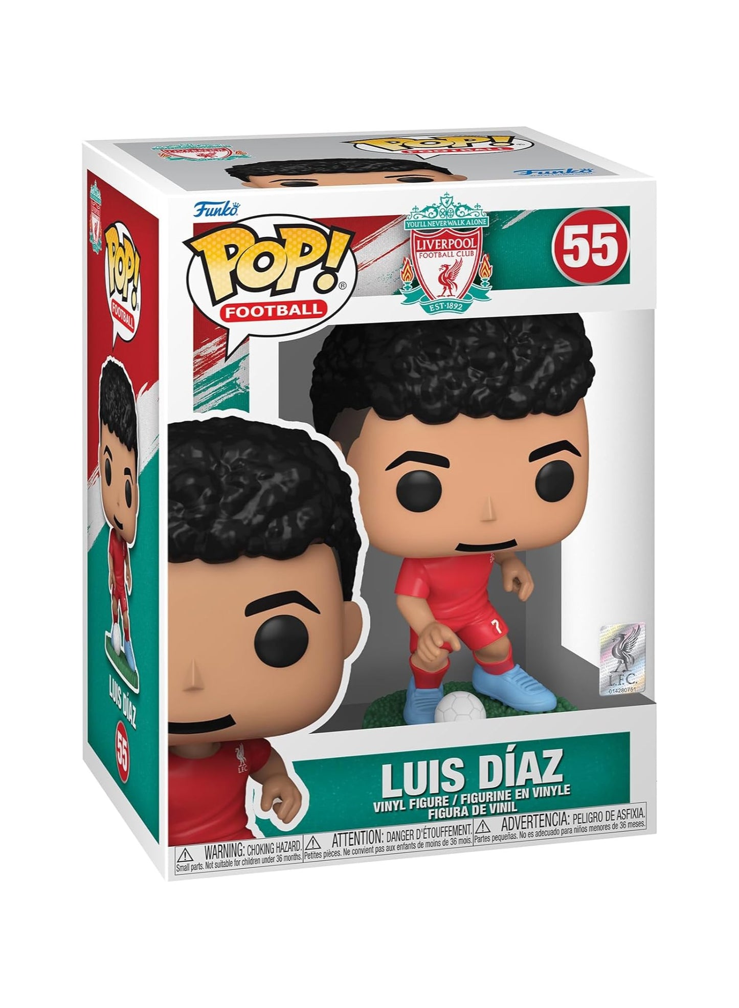 Liverpool FC - Luis Diaz - Collectable Vinyl Figure - Gift Idea - Toys for Kids & Adults - Sports Fans - Model Figure for Collectors and Display