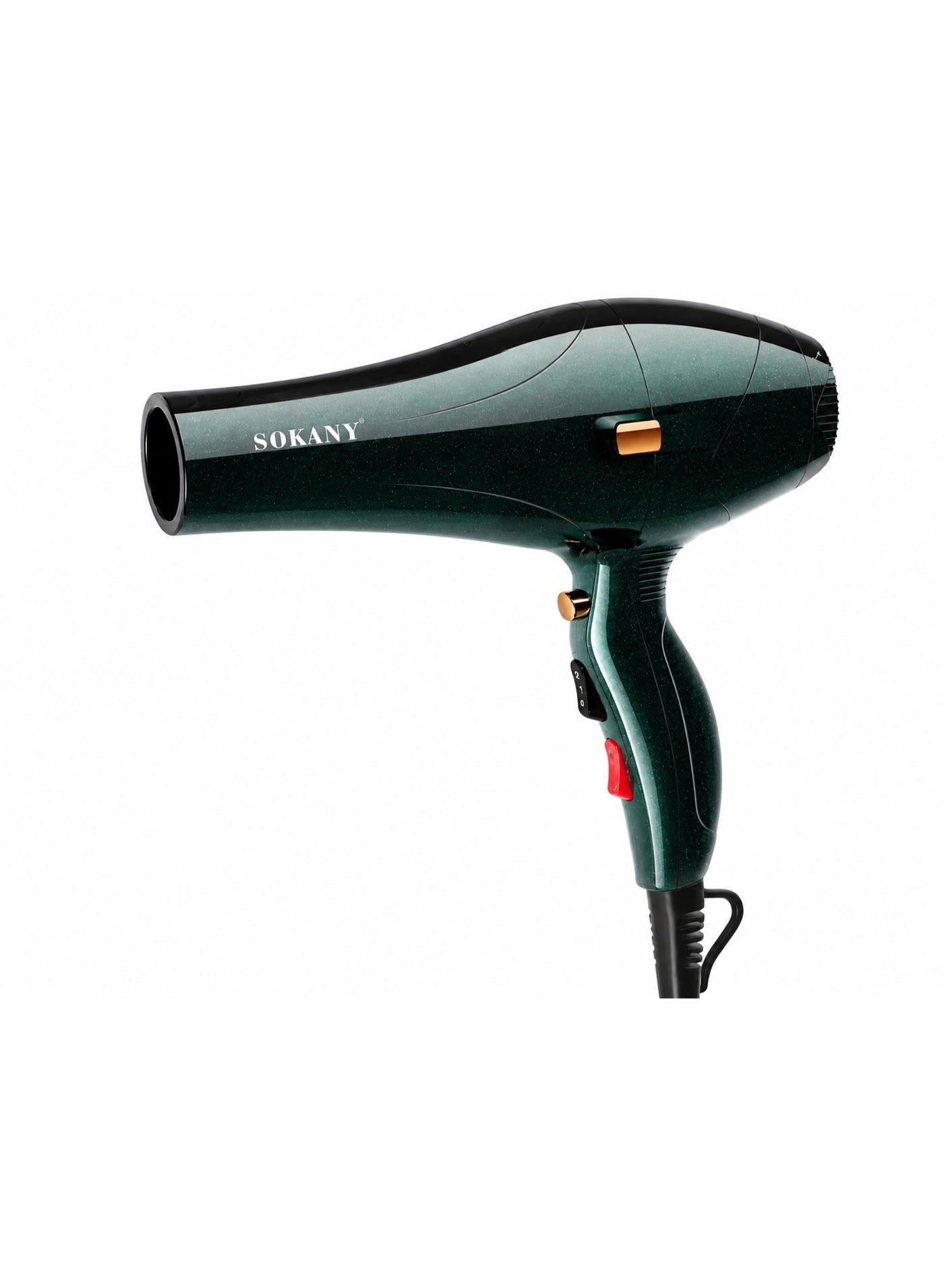 SK-2226 Professional Hair Dryer – 3000W High-Power Motor, 3 Styling Attachments, 2 Speed & 2 Heat Settings, Hot & Cold A