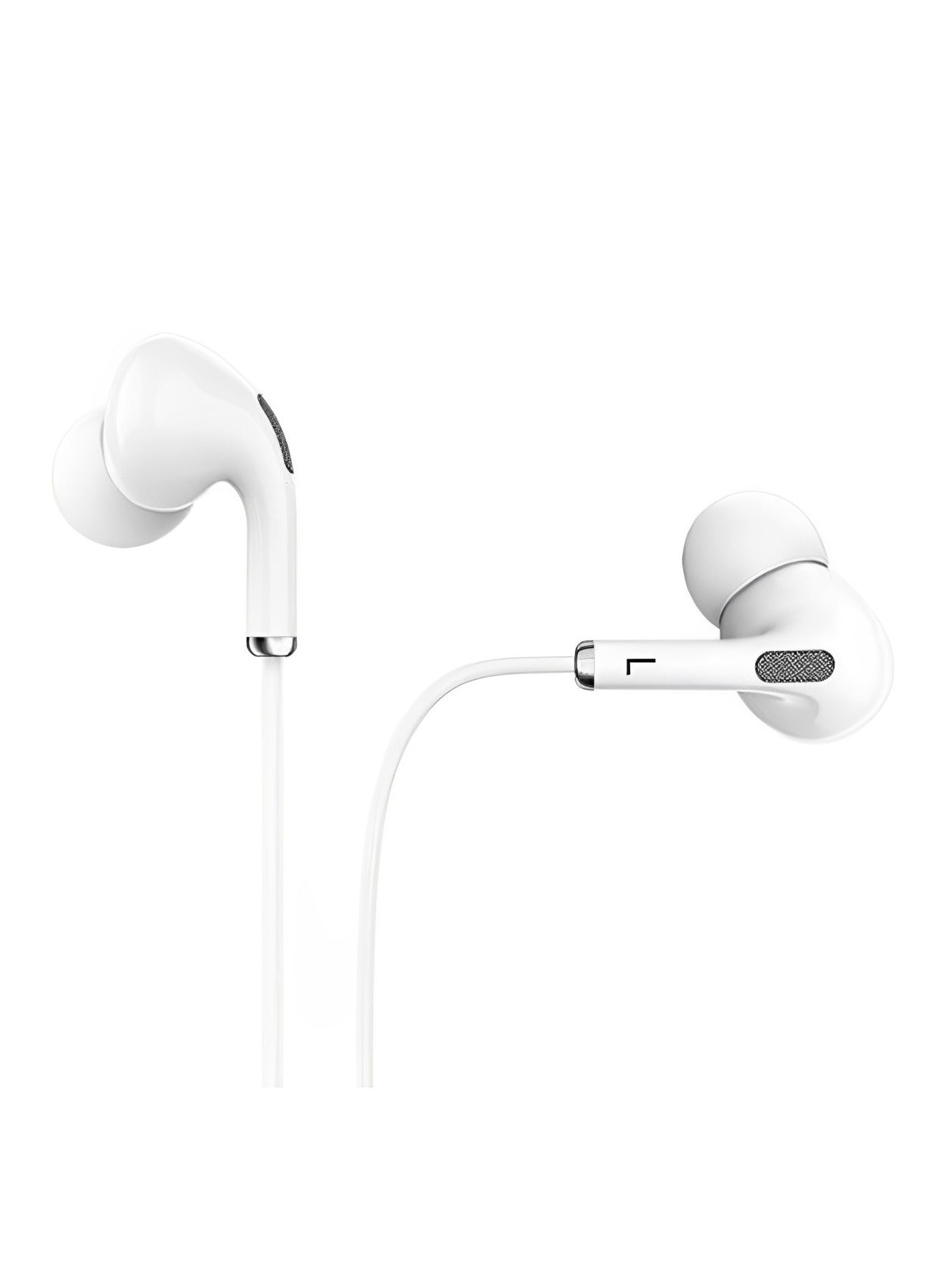 REP-L16 are wired earphones that feature a 3.5mm audio jack and come with a built-in microphone for calls. They are lightweight, making them comfortable to use. Cable length is 1.2m - White