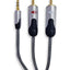 cable Premium 3.5MM - 2RCA cable 1M connects any device with a headphone output to a Hi-Fi or amplifier