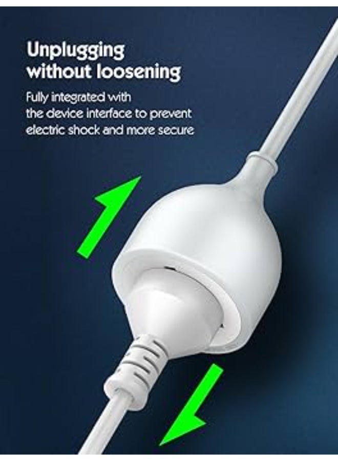 2500W Power Extension Socket with 5M Cable – Universal Multi Plug Power Strip for Home and Office Appliances Heavy Duty 