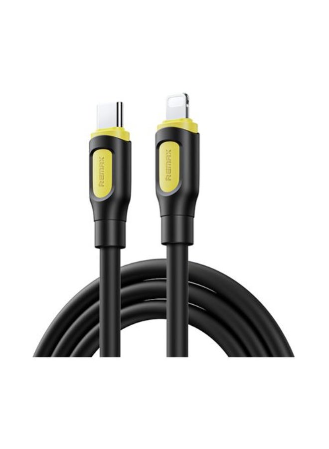 2 in 1 Fast Data Transfer and Charging Ruin Series 30W , RC-C112 Fast Charging Type-C to Lightning Cable , 1M Durable , 