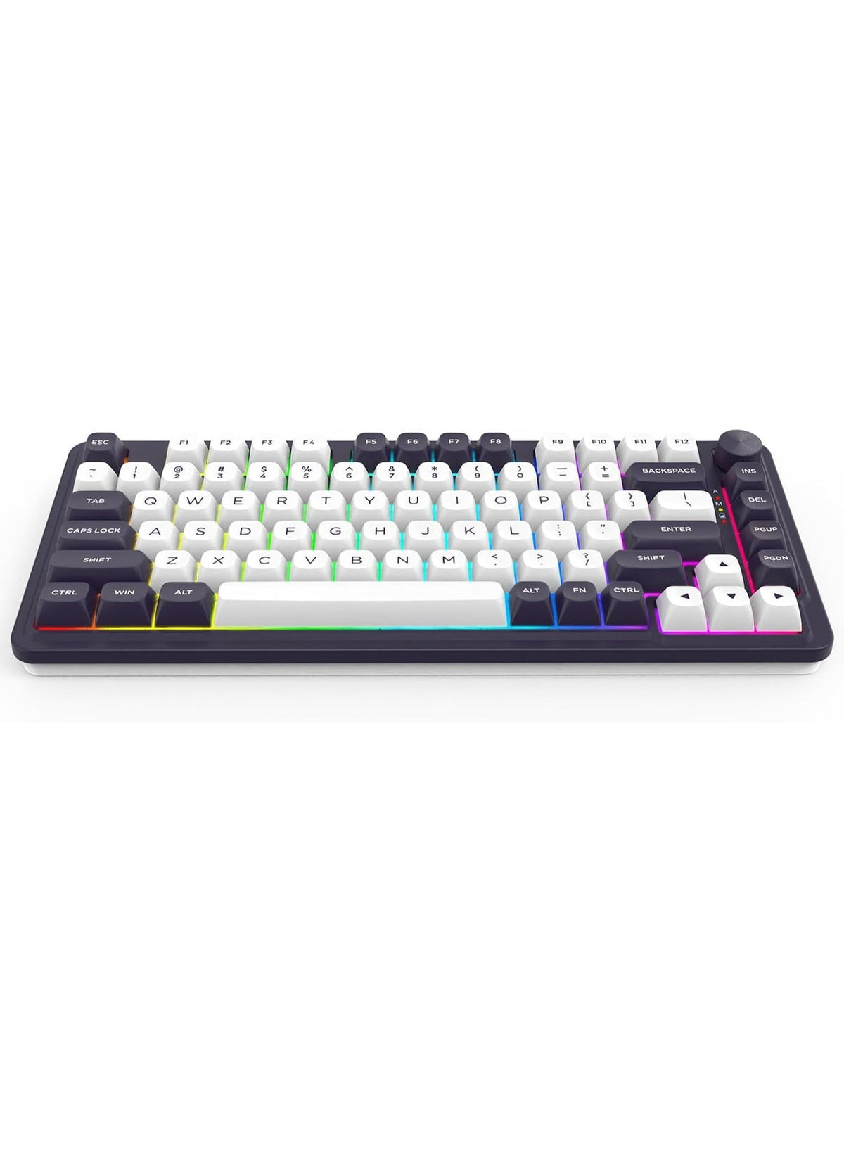 Gaming Keyboard K715 FINKE Custom QMK/VIA , 81 Keys Wireless Programmable Gasket Mechanical Keyboard w/Hot-Swap Socket, 
