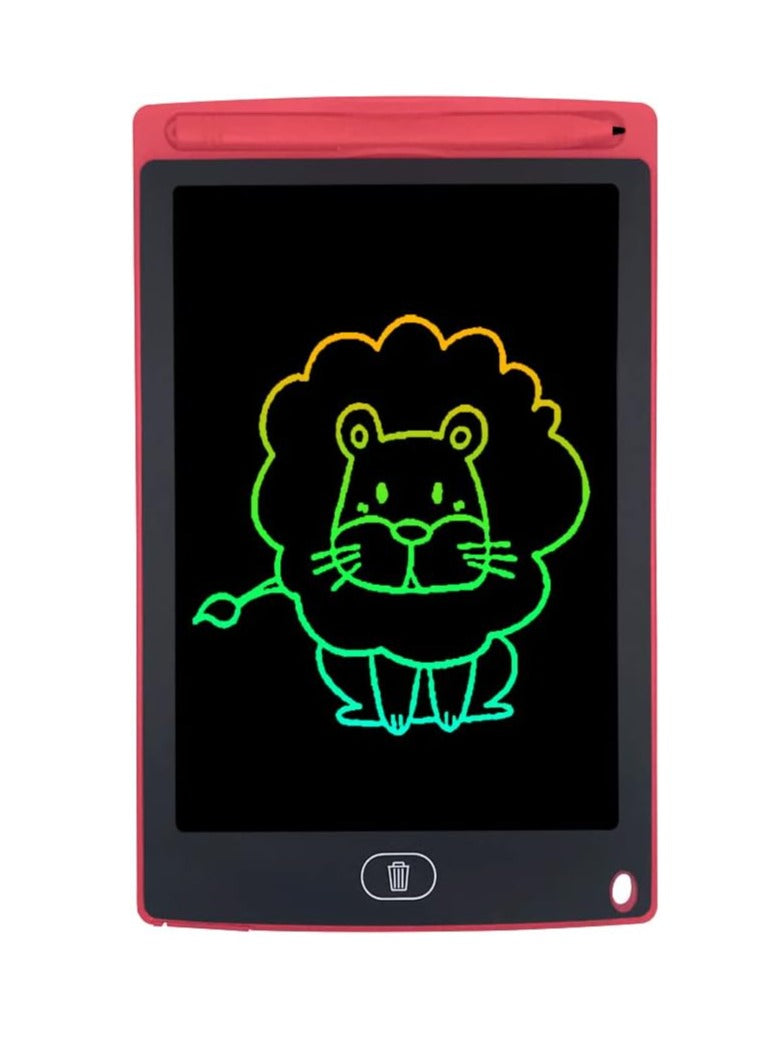 12" LCD Writing Tablet for Kids & Adults, Digital Drawing & Doodle Board Graphic Tablet with Delete Lock (Red Multi Colour)