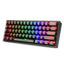 REDRAGON K617CTB-RGB 60% Wired RGB Gaming Keyboard, 61 Keys Compact Full-Transparent Mechanical Keyboard