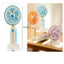 Rechargeable Mini Portable Fan , With Office Bedroom Mobile Phone Holder - HK59 Blue