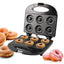 JAMAKY Italy Donut maker with Italian technology, 1000 watt device designed for home use with fixed donut plates, non-stick color, white, model JMK 2008