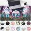 Pink Japan Desk Pad Anime Gaming Green Mouse Pad Large Mouse Pad For Desk Computer Pc Laptop Office Decor For Women, Ani