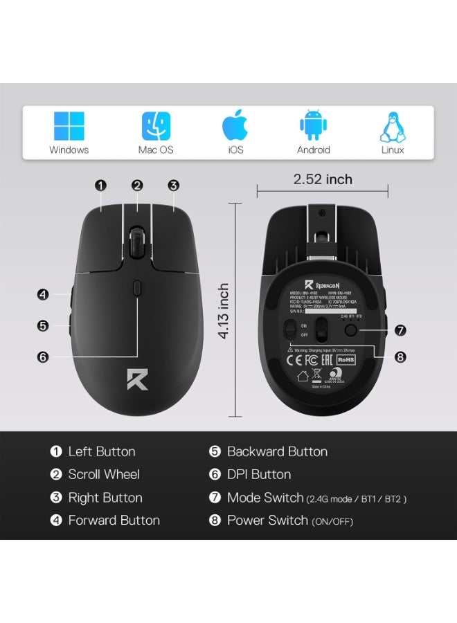 ماوس Redragon BM4162 بزاوية