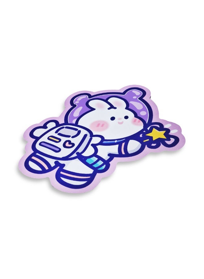 Cute Cartoon Mouse Pad with Bright and Attractive Colors | Fabric Surface with Non-Slip Rubber Base With Smooth Surface 