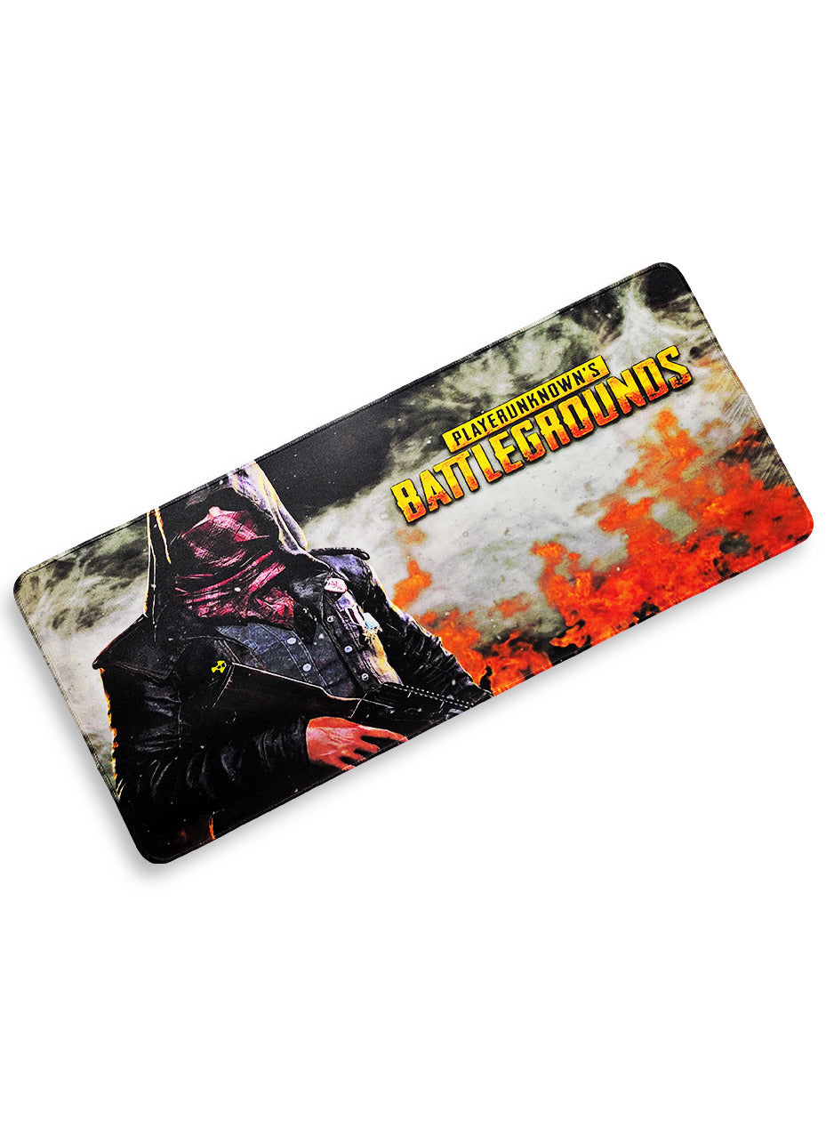 Large Mouse Pad, Pubg Mobile Game Theme (70cm x 30cm x 2mm), HD Print Pattern Desk Mat, Extended Mouse Pad and Keyboard Mouse Pads, Waterproof Fabric Surface Mouse Pads for Office, Anti-Slip Rubber Base