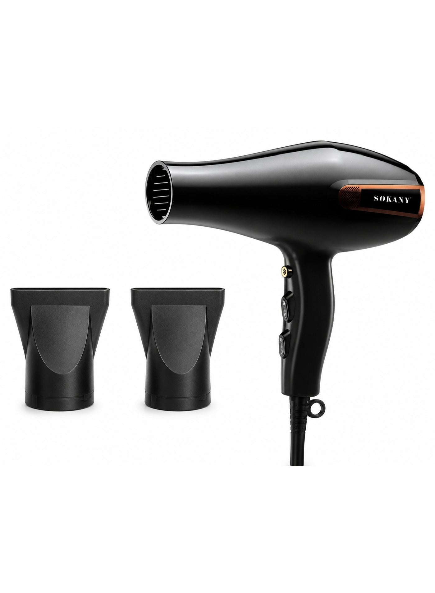 SK-14017 Professional Hair Dryer – 2400W High-Power Motor, 2 Styling Attachments, 2 Speed & 2 Heat Settings, Hot & Cold 