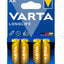 Varta Long Life Alkaline Batteries - 4 Packs, 1.5V, MIGNON ,4106 , STILO ,LR6 , MN1500 with gold color