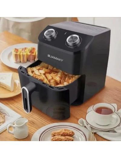 JAMAKY Italy Healthy Air Fryer Without Oil 1800W 5.5L Black - jmk5004