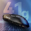 M617-LIT Bludhound light-weight Honeycomb Shell Wired Gaming Mouse, 10,000 DPI, 5 Buttons, Drag-Free Paracord, Type-C Ga