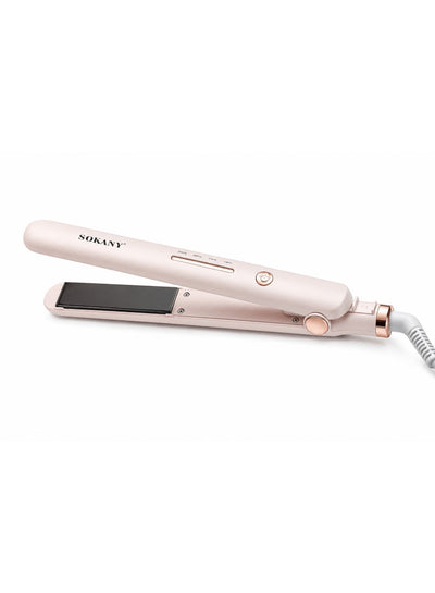 SK-1925 Hair Straightener – PTC Fast Heating, Adjustable Temperature up to 320°F, Anti-Scalding Design, 360° Swivel Cord