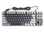 JeDEL Mechanical Gaming Keyboard, model KL-103 for computer and lap top (black/gray) RGB Full size with 87 key, cable USB Speed interface , blue switch, adjustable height in to give comfort to the hand while playing