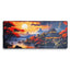 Large Gaming Mouse Pad, Chinese Landscape  Extended Desk Mat, Large Desk Pad for Computer Keyboard, Mouse Pad with Stitc