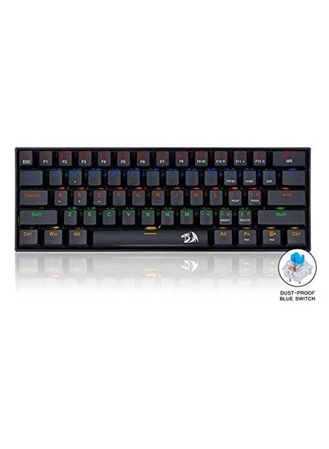 كيبورد جيمنج Redragon K606 Lakshmi ميكانيكال 60% أسود