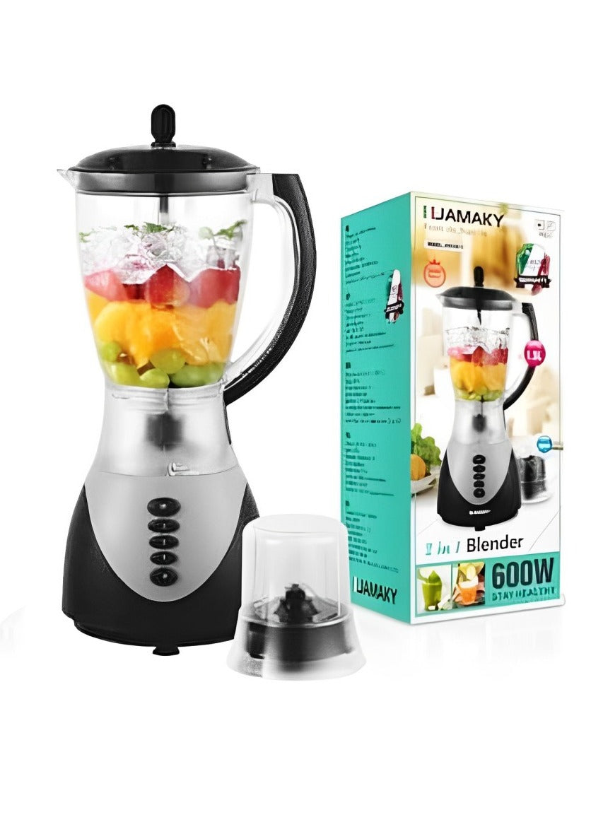 JAMAKY Italy High Performance Power Blender 2 IN 1 , 600W - JMK4013 BLACK