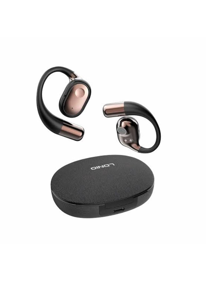 Wireless Bluetooth 5.4 Over-Ear Earbuds with 450mAh Charging Case, Low Latency Gaming Headphones, HD Stereo Sound, Noise