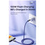 RC-C055 Fast Charging Data Cable , Type-C to Type-C 100W Cable, Zinc Alloy & TPE Thickened Design with Smart Chip, High 
