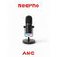 Wireless Microphone with ANC Noise Reduction – Portable Clip-On Mic for Podcast, YouTube, Vlogging & Content Creation