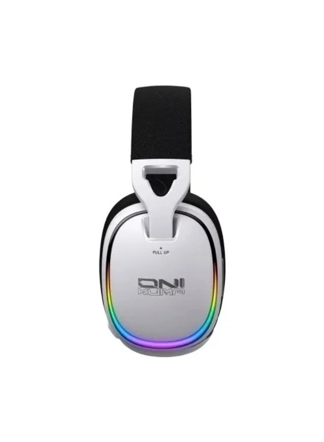 GT805 4-Mode RGB Gaming Headset – 2.4GHz USB, 2.4GHz Type-C, Bluetooth 5.4 & Wired, 50mm Stereo Drivers, Virtual Surroun