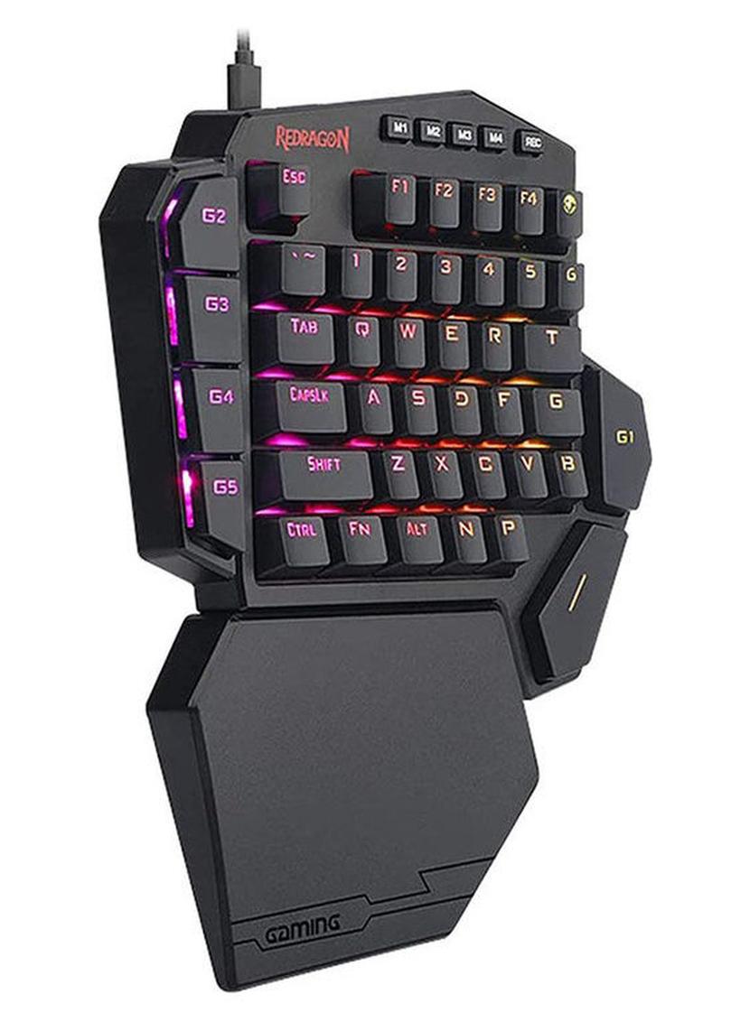 كيبورد جيمنج REDRAGON K585 DITI ميكانيكال يد واحدة مفاتيح زرقاء أسود