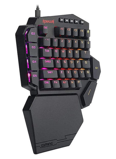 كيبورد جيمنج REDRAGON K585 DITI ميكانيكال يد واحدة مفاتيح زرقاء أسود
