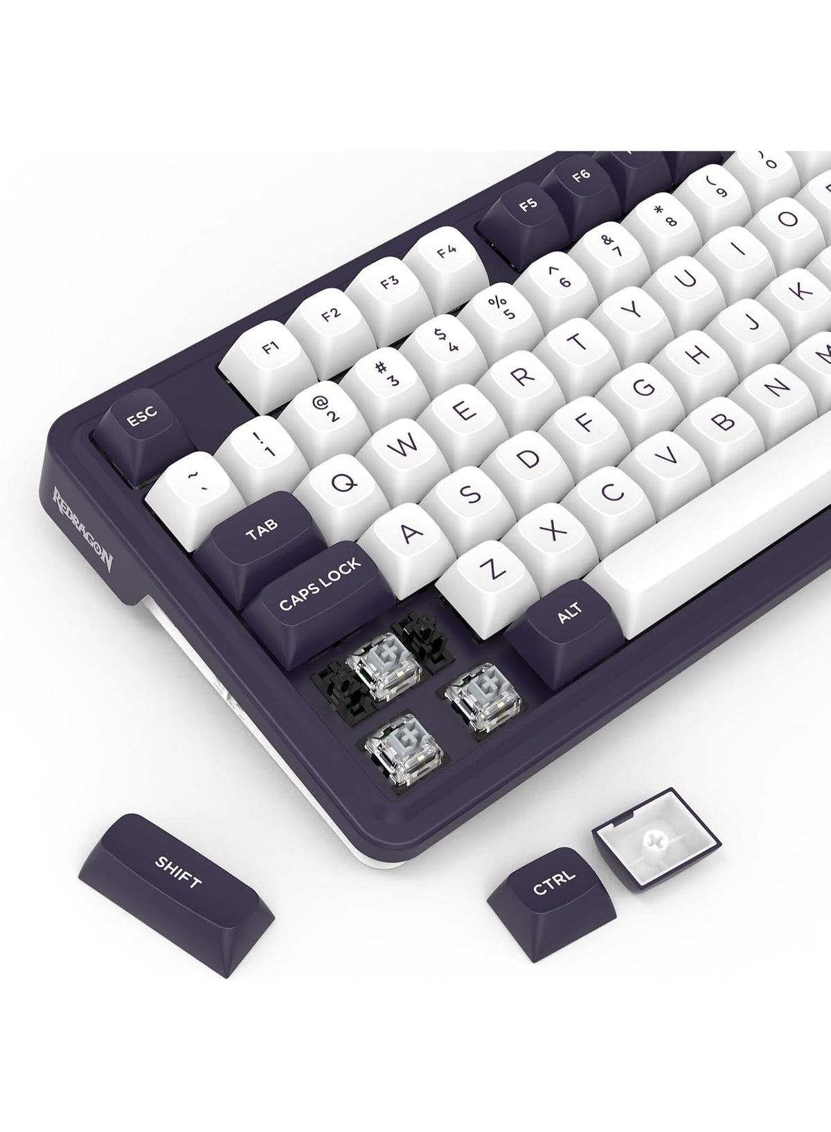 Gaming Keyboard K715 FINKE Custom QMK/VIA , 81 Keys Wireless Programmable Gasket Mechanical Keyboard w/Hot-Swap Socket, 