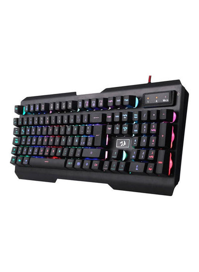 K506 Membrane Gaming Keyboard Metal Floated -Rainbow 7 Color Backlit with Numeric Keypad
