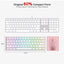 كيبورد جيمنج Redragon K530W RGB PRO ميكانيكال مفاتيح حمراء أبيض