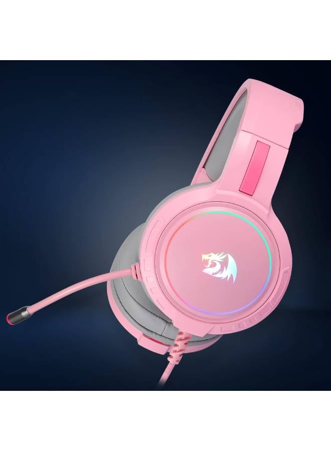 H270 MENTO RGB Gaming Headset with Microphone, Wired, Compatible with Xbox One, Nintendo Switch, PS4, PS5, PC, Laptops a