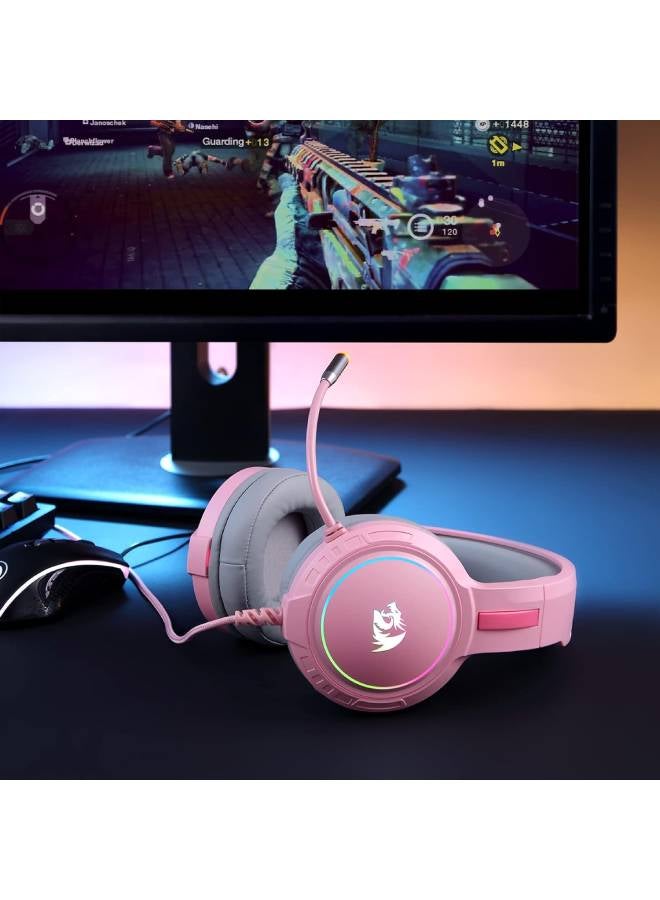 H270 MENTO RGB Gaming Headset with Microphone, Wired, Compatible with Xbox One, Nintendo Switch, PS4, PS5, PC, Laptops a