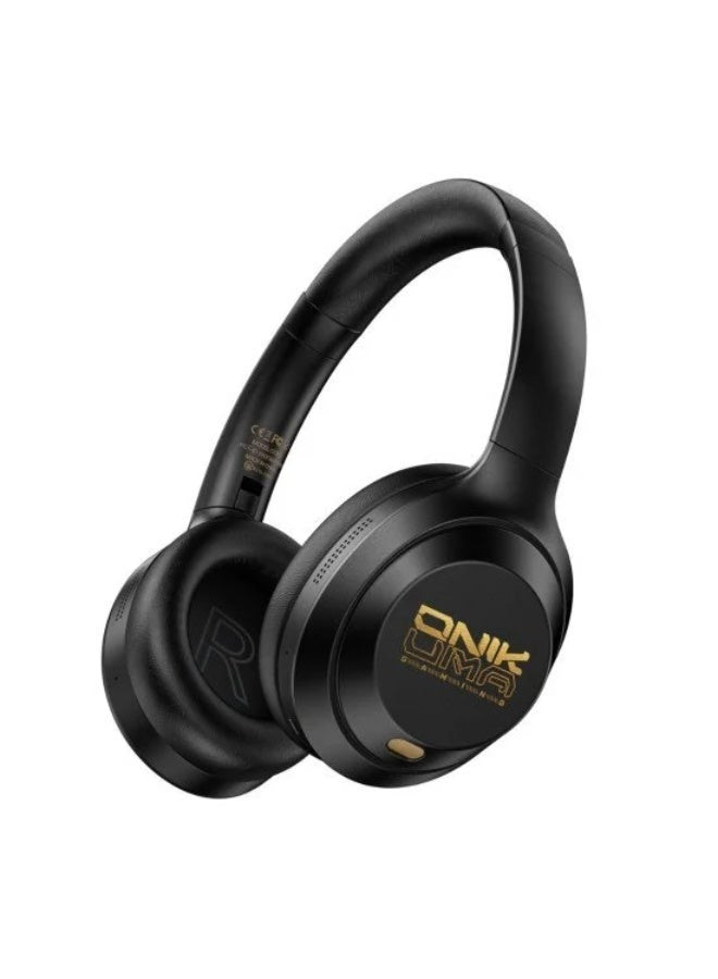 GT811 Wireless Bluetooth Headset – 40mm Drivers, Bluetooth 5.4, ANC+ENC Noise Reduction, 55H Playtime, 15m Range, 60ms L