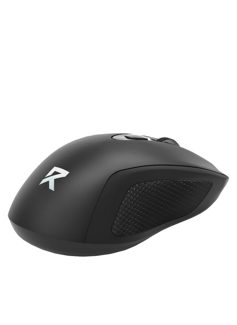 REDRAGON Wireless office mouse , BM-4054 , 2.4G USB , 4000 DPI Switch button , Long battery life , reliable connection , high percise sensor , ergonomic design - black