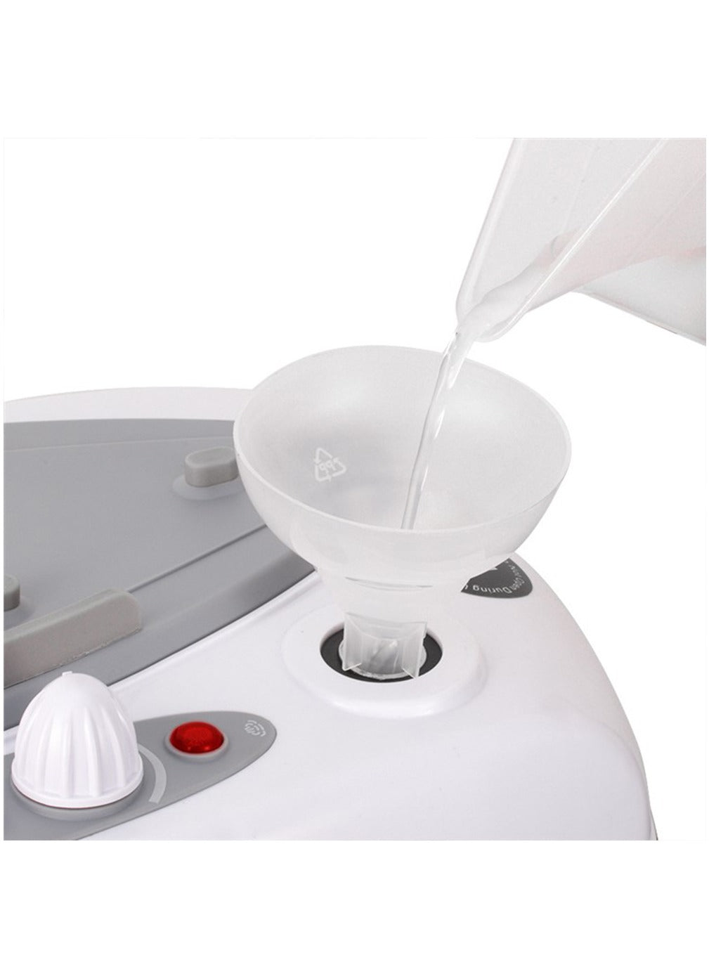 RAF Steam iron with a separate boiler base, to control the iron temperature, with a power of 2000 watts, and to facilitate ironing clothes, capacity of 700 ml, model R.1254, white