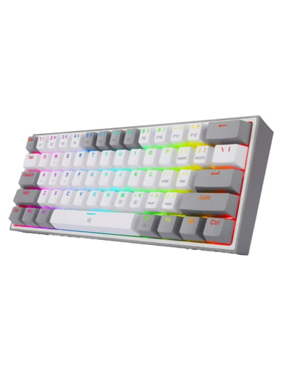 REDRAGON Wired Combination RD-S131 60% Wired Mechanical Keyboard with Wired Gaming Mouse, (White-Grey) / (RGB)