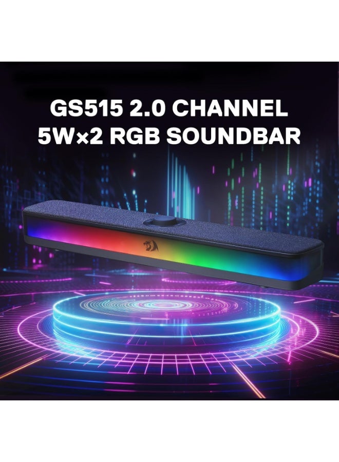 سماعات للكمبيوتر Redragon GS515 ساوند بار بلوتوث أسود