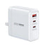 Fast charger, model RP-U100, DOFON series 65W 2C+1A GAN (white) 3 ports , smart protection chip, fast and safe charging
