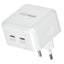 35W Dual Type-C GaN Fast Charger RP-U87, PD + QC Compact Wall Adapter with Smart Chip, 2-Port Fast Charging, EU Plug, Fi