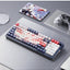 K686AK PRO 98 Keys Wireless Gasket RGB Gaming Keyboard, 3 Mode Anime Mechanical Keyboard w/Hot Swap Socket, Dedicated Kn