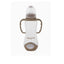 BABY PLUS Baby Feeding Bottle With Innovative Valve Design And Unique Shape 225 ml - Brown