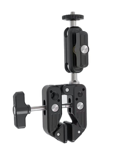 Super Clamp Mount for Action Cameras, DSLR MS-90, Tripod, Microphone & Light Stand , Aluminum Alloy Holder with 360° Rot