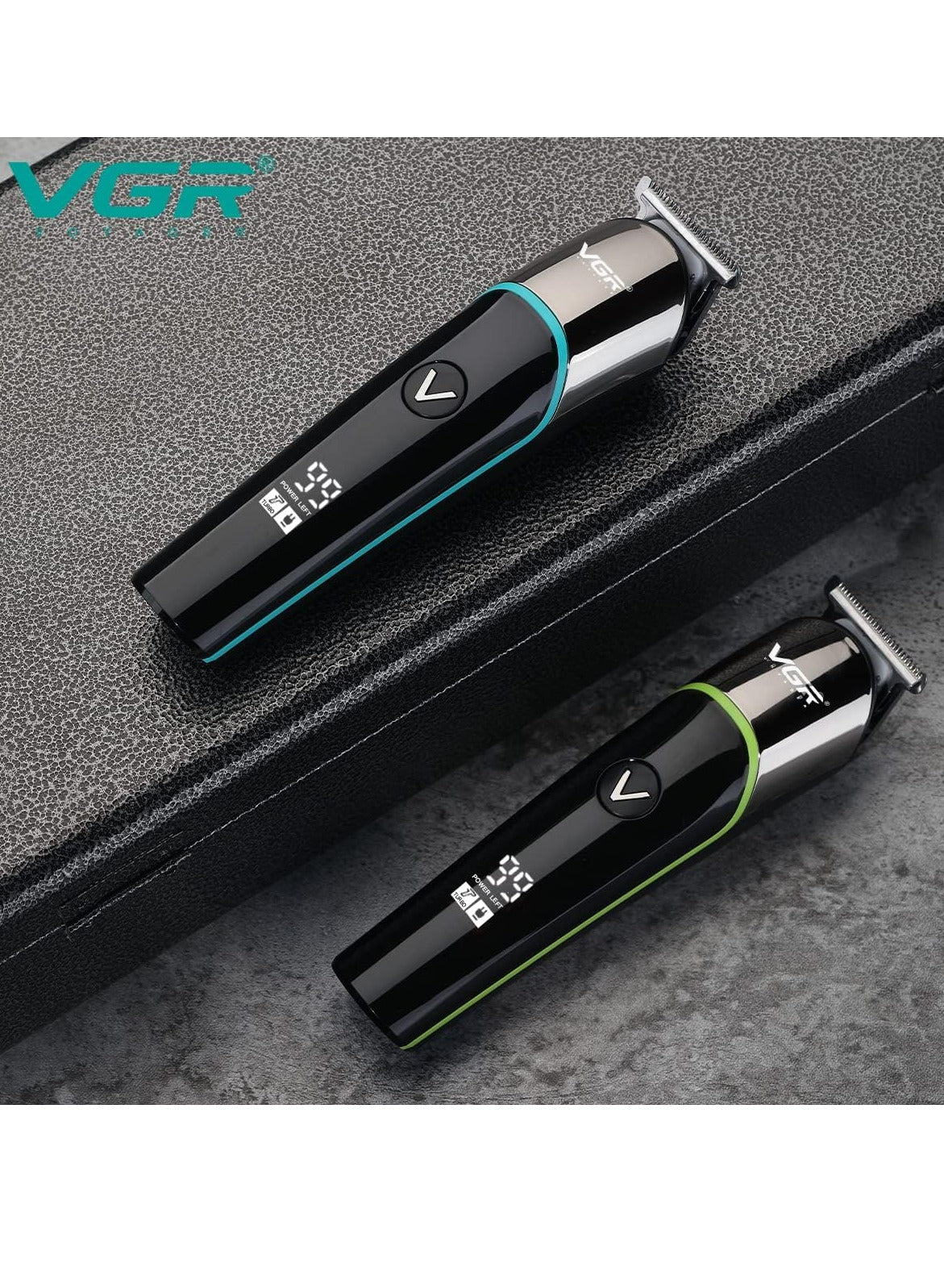 VGR V-291 Professional Rechargeable Turbo Function Cordless Beard/Hair Trimmer Kit With Guide Comb, Usb Charging Cord For Men