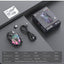 DM02 Tri-Mode RGB Gaming Mouse with 2.4GHz Wireless, Bluetooth & Wired Connectivity, Lightweight Honeycomb Shell Design,
