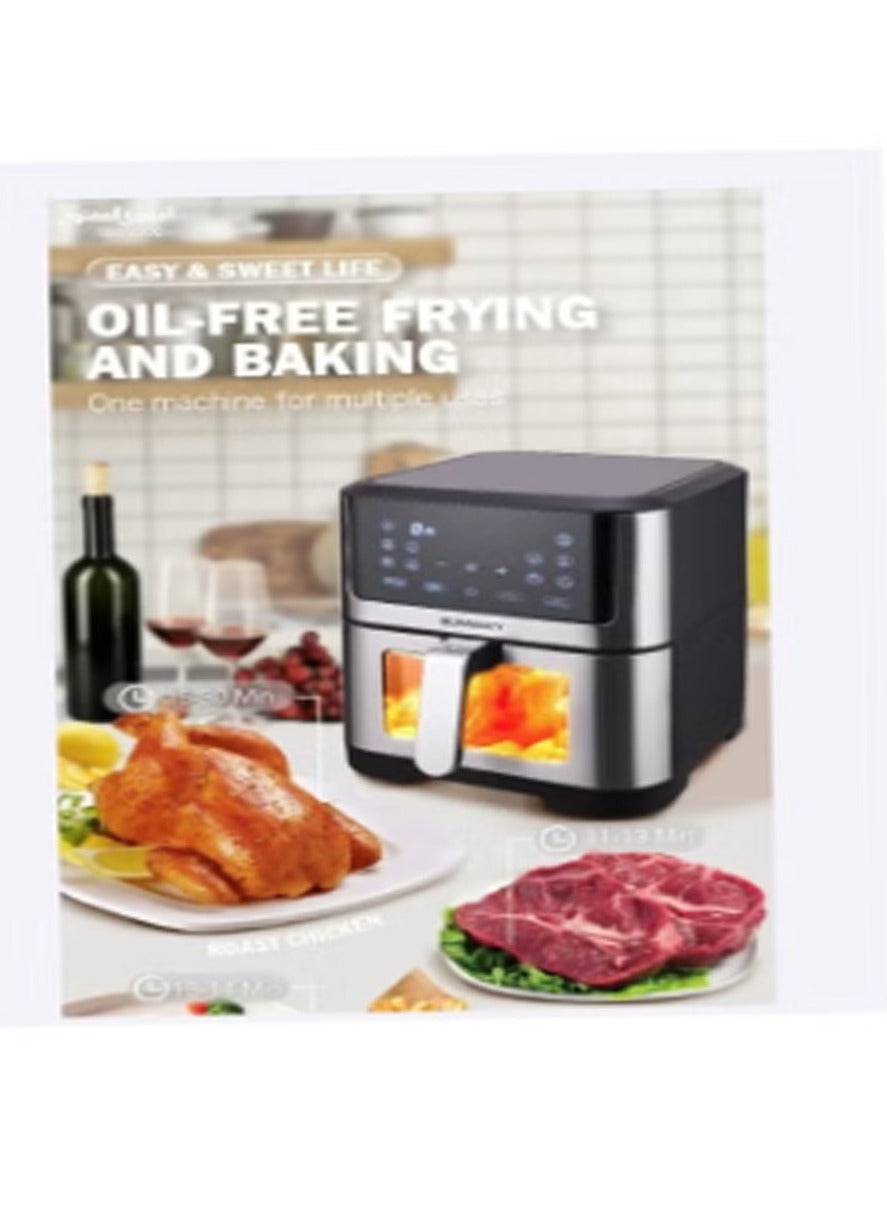 JAMAKY Italy Digital air fryer, 2500 watts, 8 liters, from Jamaki JMK 5012, Italian