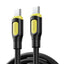 Fast Charging Cable RC-C111 Ruinay Series 60W , Type-C to Type-C Cable , 1M Durable TPE Material, Anti Tangle Design, 48